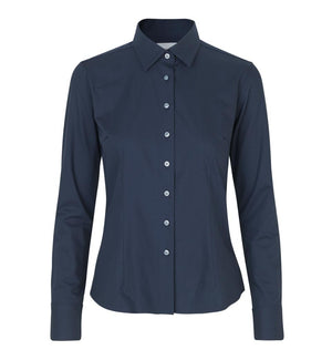Hybrid Modern fit dameskjorte, Navy - Seven Seas S52