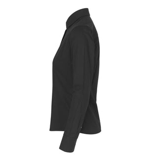 Hybrid Modern fit dameskjorte, Sort - Seven Seas S52