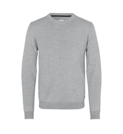 Klassisk Merino Pullover – Blød & Tidløs Strik i Uldmix  - Lys Grå - S650