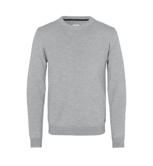 Klassisk Merino Pullover – Blød & Tidløs Strik i Uldmix  - Lys Grå - S650