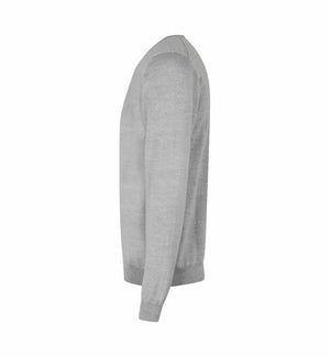 The knit v-neck, Lysegrå, Seven Seas S670