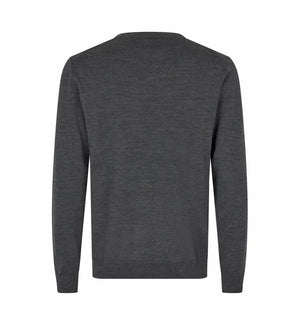 The knit v-neck, Mørkegrå, Seven Seas S670