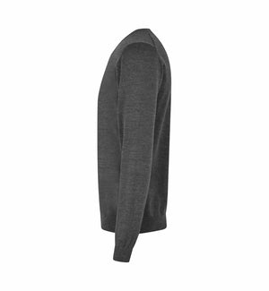 The knit v-neck, Mørkegrå, Seven Seas S670
