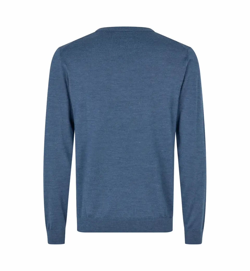 The knit v-neck, Blå, Seven Seas S670