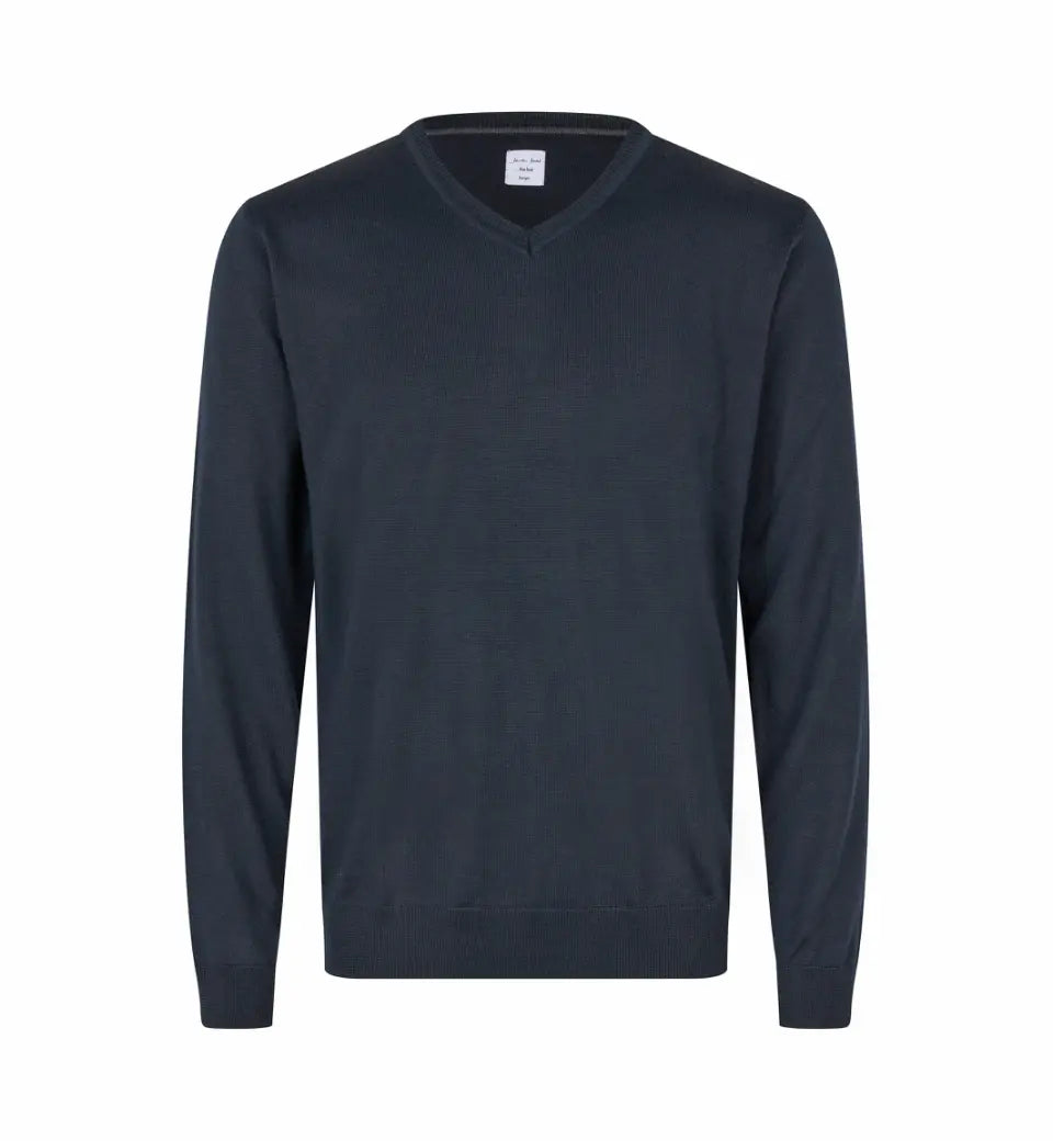 The knit v-neck, Navy, Seven Seas S670