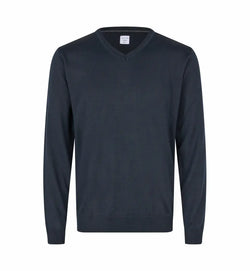 The knit v-neck, Navy, Seven Seas S670