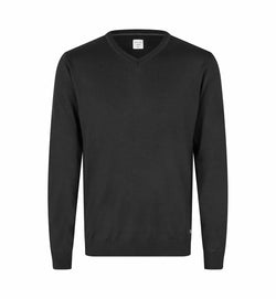 The knit v-neck, Sort, Seven Seas S670