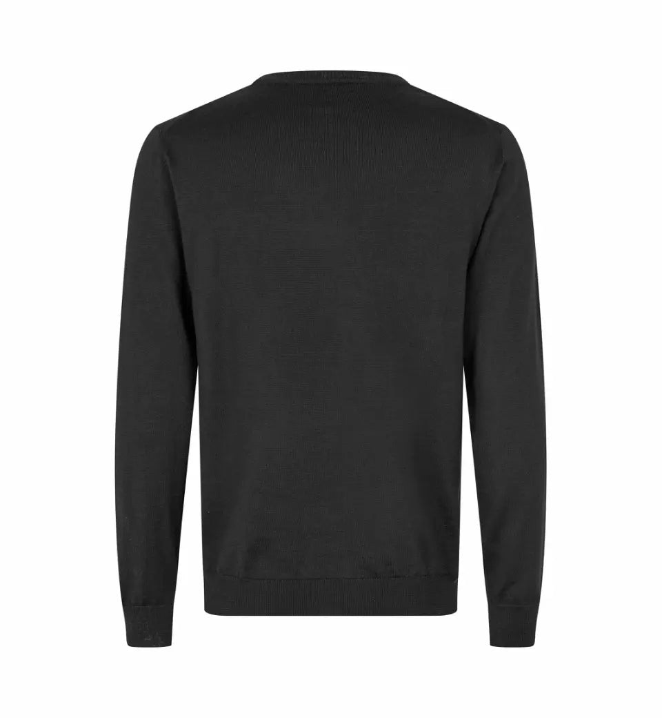 The knit v-neck, Sort, Seven Seas S670