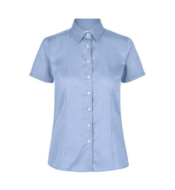 Fine Twill kortærmet Modern fit dameskjorte, Blå - Dame - Seven Seas S721