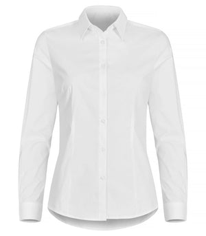 Dame Stretch Shirt, Hvid - Clique 027961