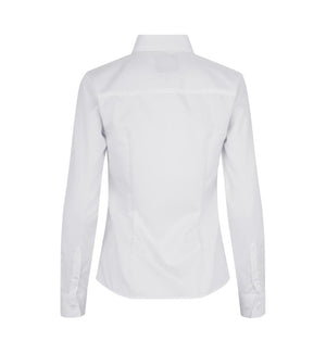 Moderne fit Fine Twill dameskjorte - Hvid - Seven Seas SS720