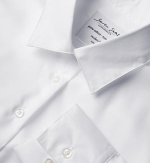 Moderne fit Fine Twill dameskjorte - Hvid - Seven Seas SS720