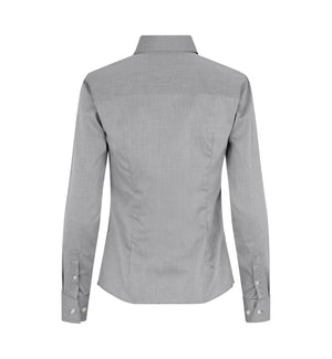 Moderne fit Fine Twill dameskjorte - Grå - Seven Seas SS720