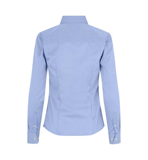 Moderne fit Fine Twill dameskjorte - Blå - Seven Seas SS720