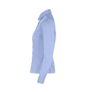 Moderne fit Fine Twill dameskjorte - Blå - Seven Seas SS720