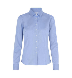 Moderne fit Fine Twill dameskjorte - Blå - Seven Seas SS720