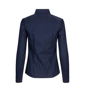 Moderne fit Fine Twill dameskjorte - Navy - Seven Seas SS720