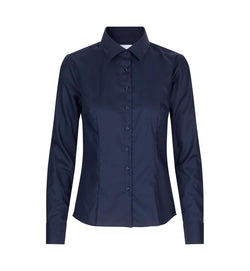 Moderne fit Fine Twill dameskjorte - Navy - Seven Seas SS720