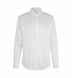 Fine Twill Moderne Business Skjorte, Hvid, Seven Seas SS8