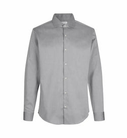 Fine Twill Moderne Business Skjorte, Sølv Grå, Seven Seas SS8