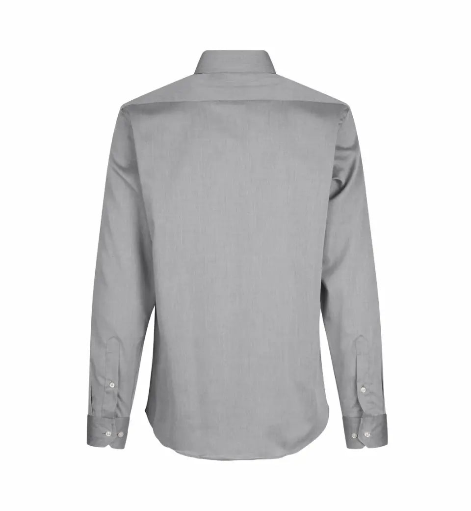 Fine Twill Moderne Business Skjorte, Sølv Grå, Seven Seas SS8