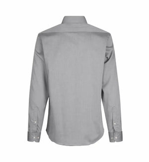 Fine Twill Moderne Business Skjorte, Sølv Grå, Seven Seas SS8