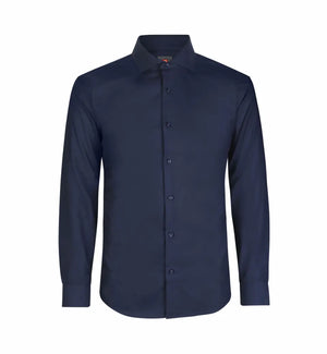 Fine Twill Moderne Business Skjorte, Navy, Seven Seas SS8