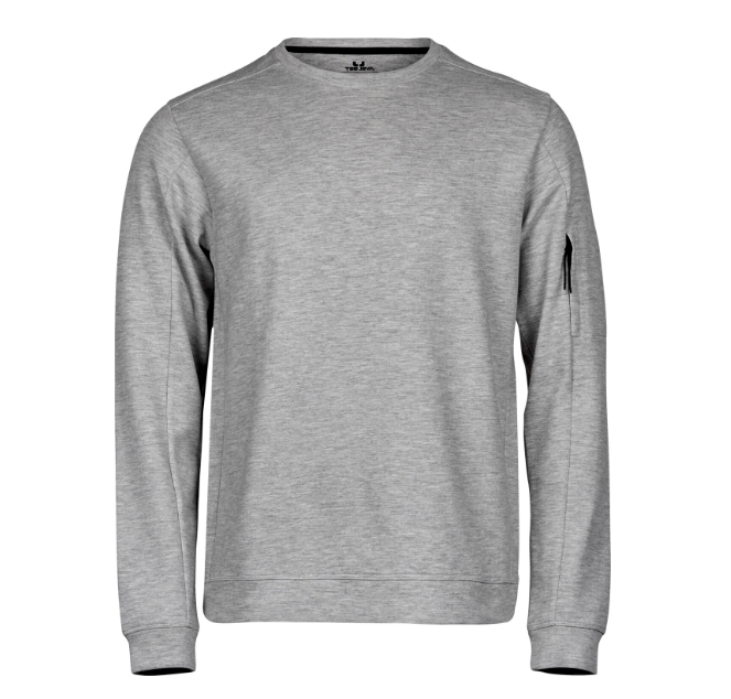 Athletic Crewneck/Sweatshirt - Herre - Grå - Style 5700 Teejays