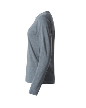 Basic Dame T-shirt med langeærmer - Grå - Clique 029034