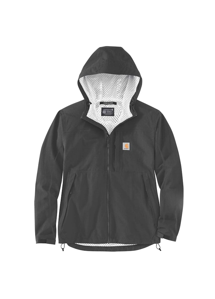 Carhartt letvægtsjakke, packable og afslappet pasform, Sort - 105751