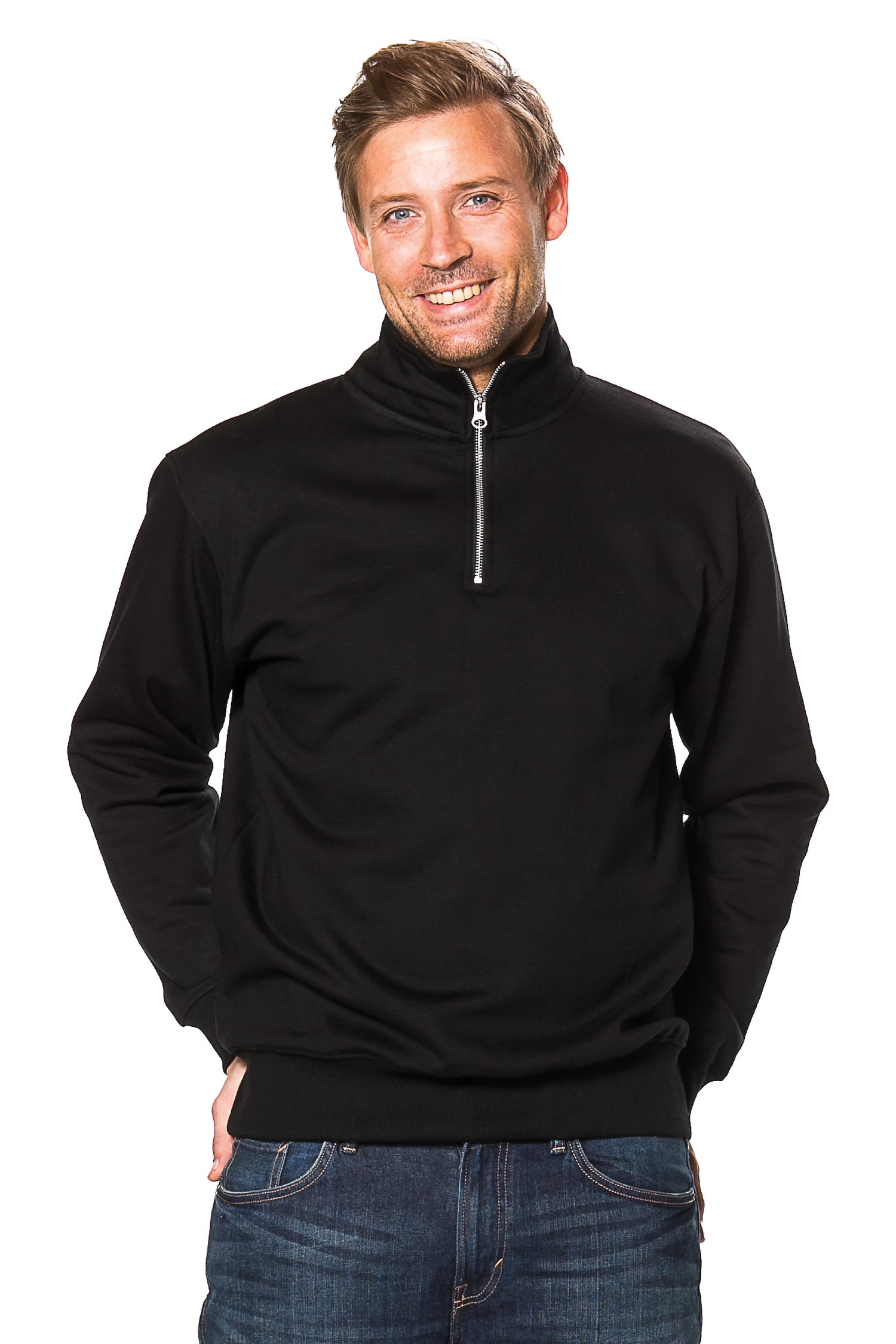 Quarter Zip Sweat - Modekompagniet.dk