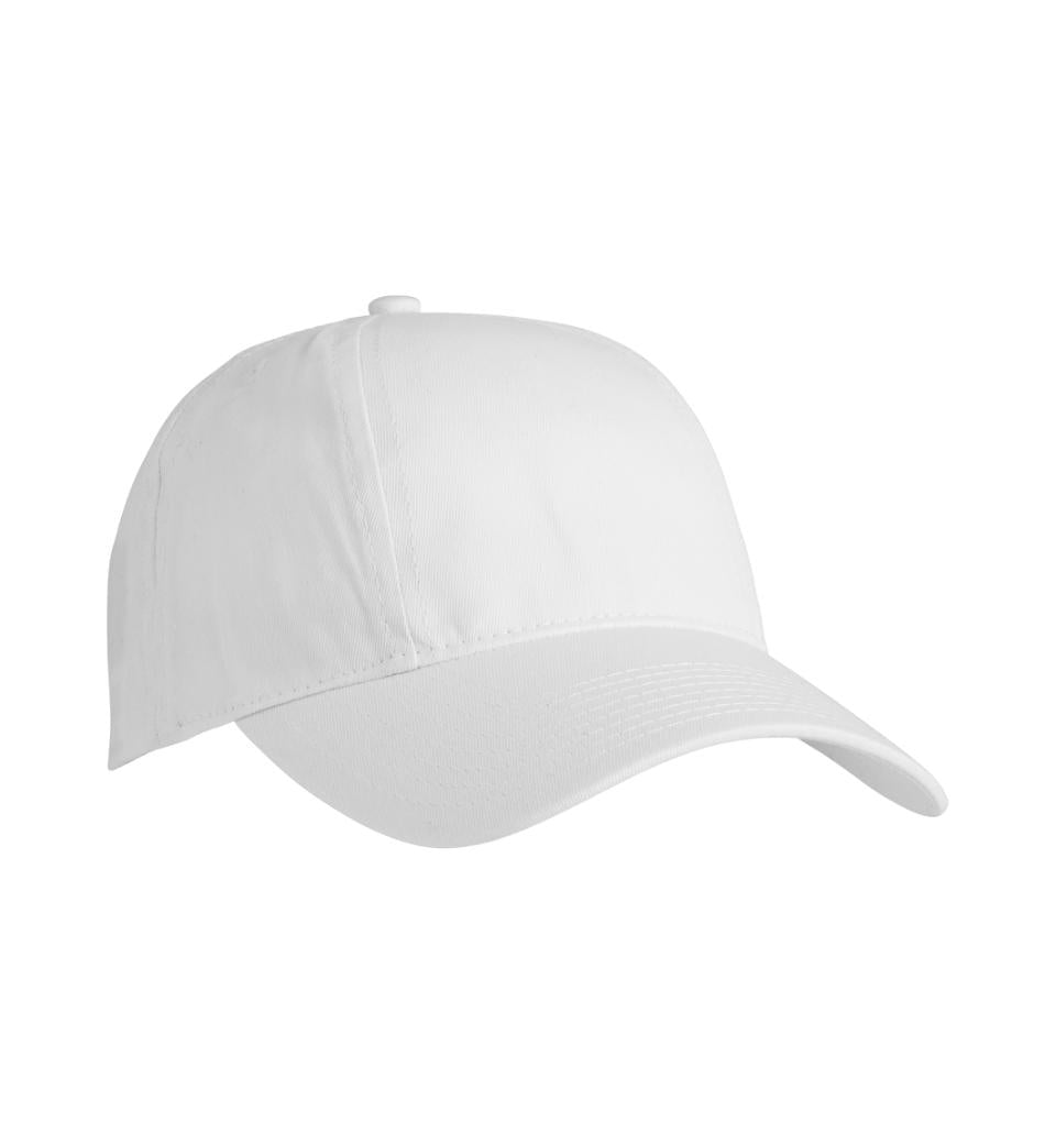 ID Cap/kasket - Hvid ID0052 - Modekompagniet.dk