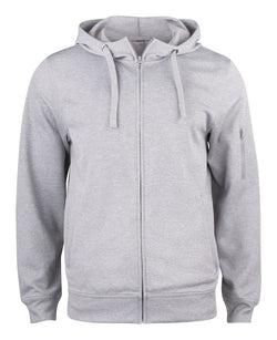 Basic Active Hoody Full Zip - Grå - Clique 021014 - Modekompagniet.dk