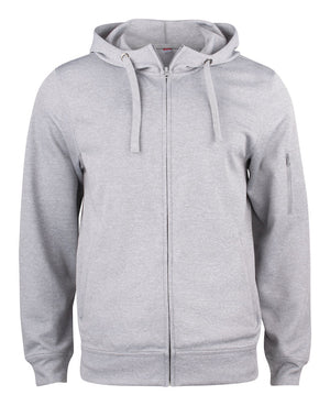 Basic Active Hoody Full Zip - Grå - Clique 021014 - Modekompagniet.dk