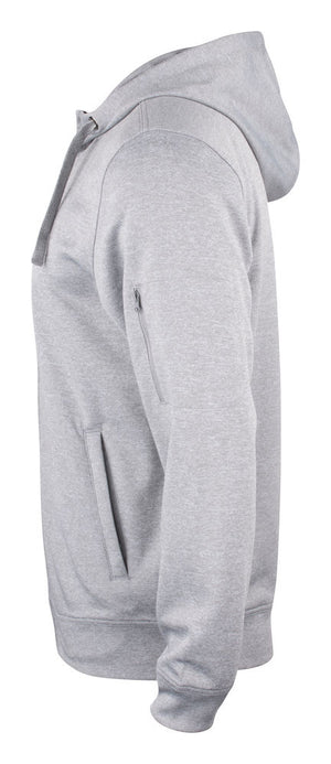 Basic Active Hoody Full Zip - Grå - Clique 021014 - Modekompagniet.dk