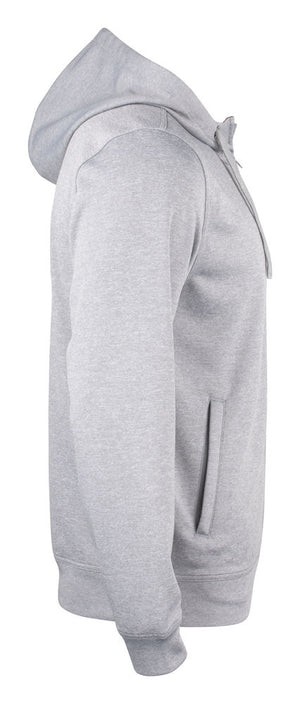 Basic Active Hoody Full Zip - Grå - Clique 021014 - Modekompagniet.dk