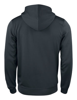 Basic Active Hoody Full Zip - Sort - Clique 021014 - Modekompagniet.dk