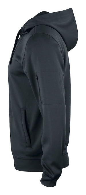 Basic Active Hoody Full Zip - Sort - Clique 021014 - Modekompagniet.dk