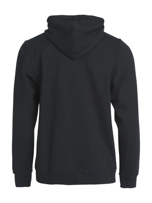 Basic sweat hættetrøje med lynlås, Sort - Clique 021034