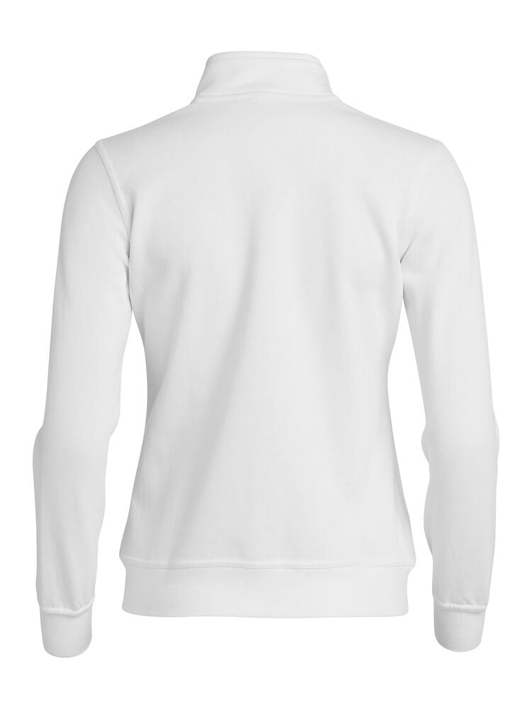 Basic Cardigan dame sweatshirt, Hvid - Clique 021039