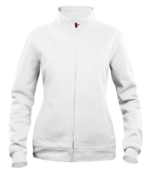 Basic Cardigan dame sweatshirt, Hvid - Clique 021039