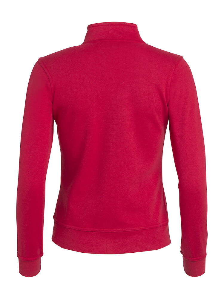 Basic Cardigan dame sweatshirt, Rød - Clique 021039