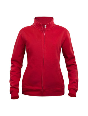 Basic Cardigan dame sweatshirt, Rød - Clique 021039