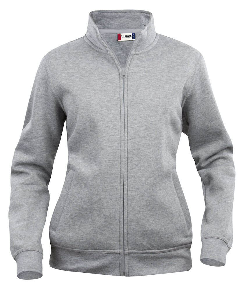 Basic Cardigan dame sweatshirt, Grå - Clique 021039