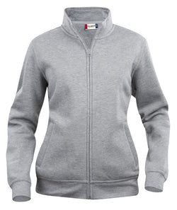Basic Cardigan dame sweatshirt, Grå - Clique 021039