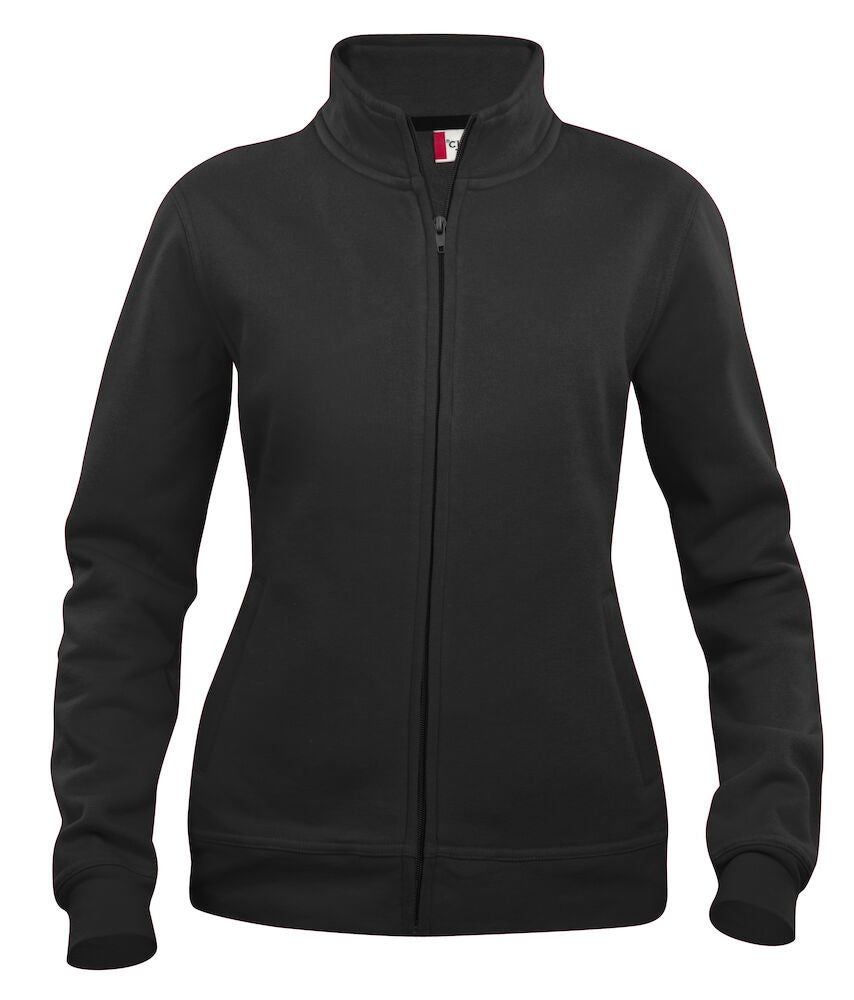 Basic Cardigan dame sweatshirt, Sort - Clique 021039