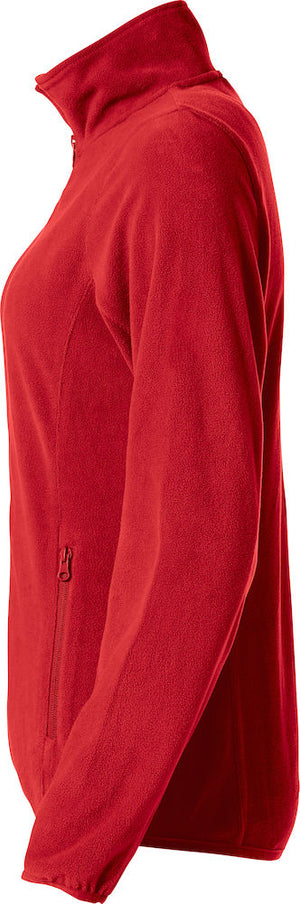 Basic Micro Fleece Jacket - Kvinder  - Rød - Clique 029315 - Modekompagniet.dk