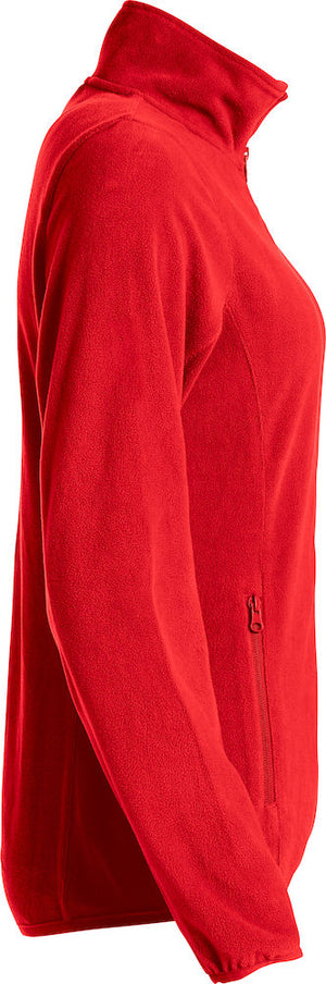Basic Micro Fleece Jacket - Kvinder  - Rød - Clique 029315 - Modekompagniet.dk