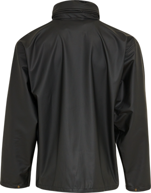 Elka Dry Zone PU regnjakke, Sort - 026300 - Modekompagniet.dk