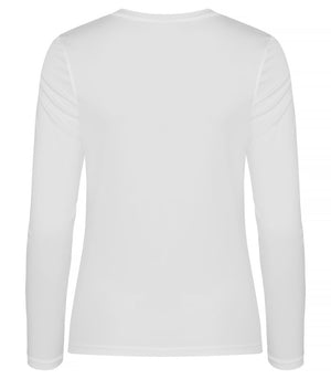 Basic Active-T LS - Kvinder - Hvid - Clique 029041 - Modekompagniet.dk